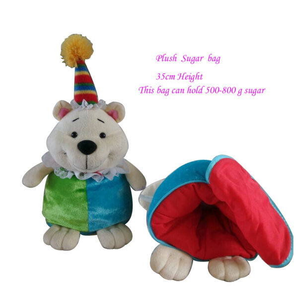 14'' Cute Fuzz Plush Stuffed Long Ears Rabbit /Bunny Animals Backpack - 图片 3