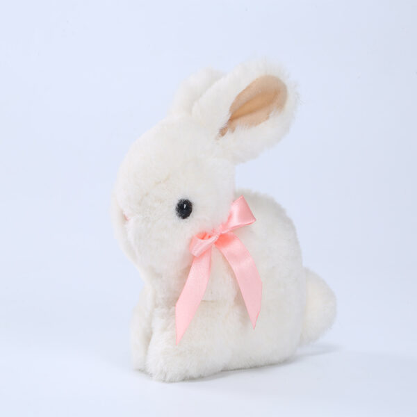 Cute soft realistic pink rabbit bunny stuffed toys - 图片 3