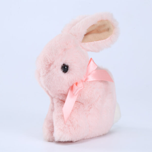 Cute soft realistic pink rabbit bunny stuffed toys - 图片 4