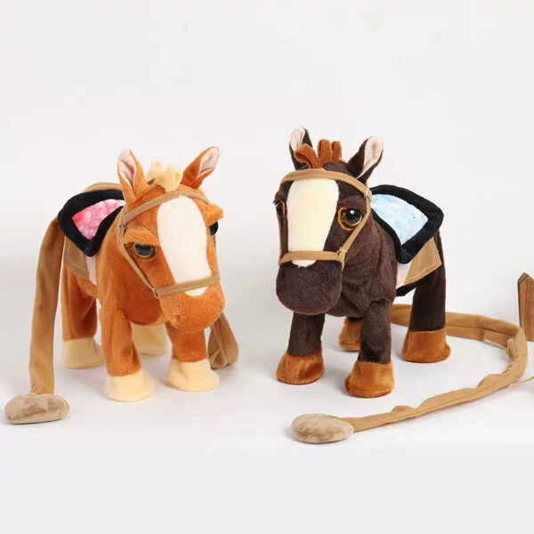 soft wild animal stuffed horse toy for children - 图片 5