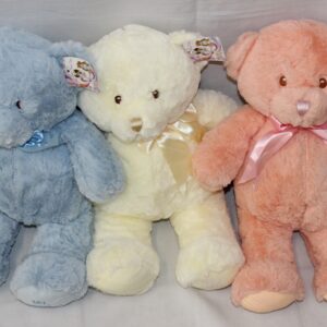 15 inches Fury Plush Children Hug Pink /Beige/Blue Teddy Bear