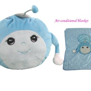 Air Conditioner Blanket Ultra Soft Animal Toy 2-in-1 Blanket with Zipper