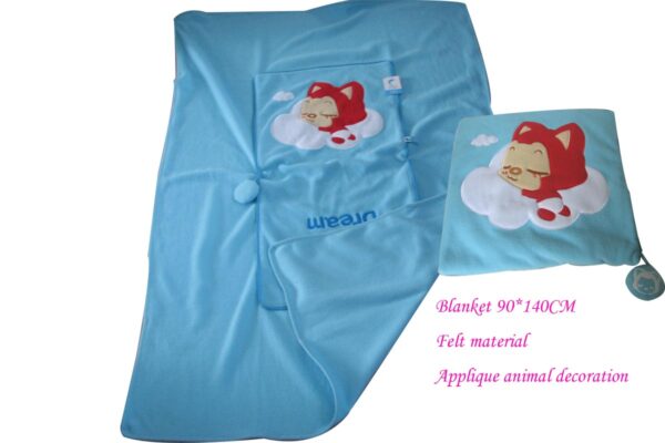 Air Conditioner Blanket Ultra Soft Animal Toy 2-in-1 Blanket with Zipper - 图片 2