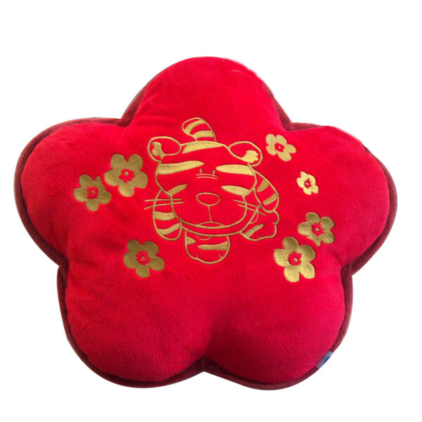 Super Soft Boa Material Cushion 3D Appliqued Embroidery - 图片 5