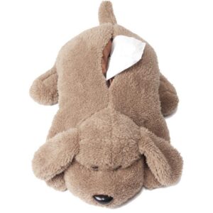 Super Soft Plush Dog Tissue Box Cover Paper Holder Napkin Box for Car Home Bathroom Kitchen Office