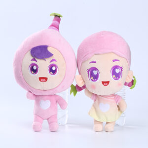 12 Inch Standing and Sitting Twins Boy and Girl Character Plush Toys with BONES inside
